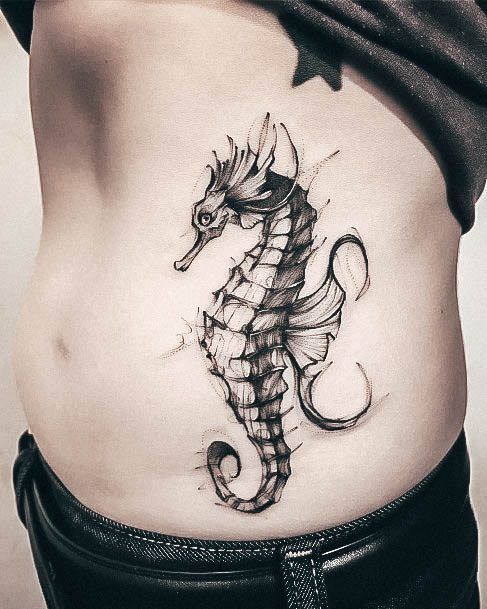 Seahorse Womens Tattoo Ideas