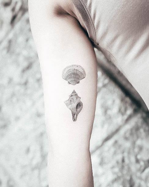 Seashell Girls Tattoo Ideas