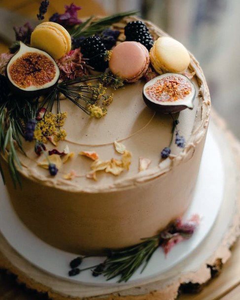 Seedy Fig Rustic Wedding Cake