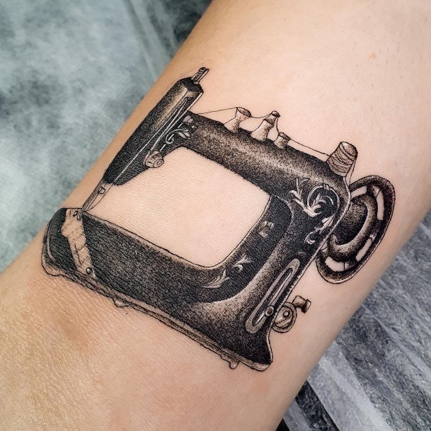 Sewing Machine Womens Tattoo Designs