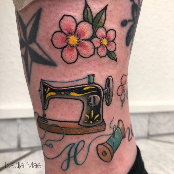 Sewing Machine Womens Tattoos