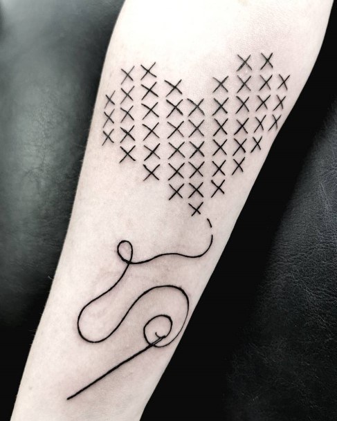 Sewing Tattoos Feminine Ideas