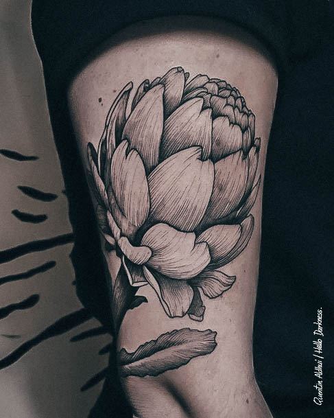 Sexy Artichoke Tattoo Designs For Women