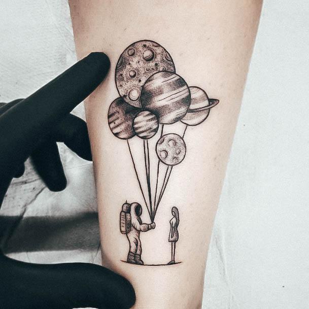 Sexy Ballon Tattoo Designs For Women