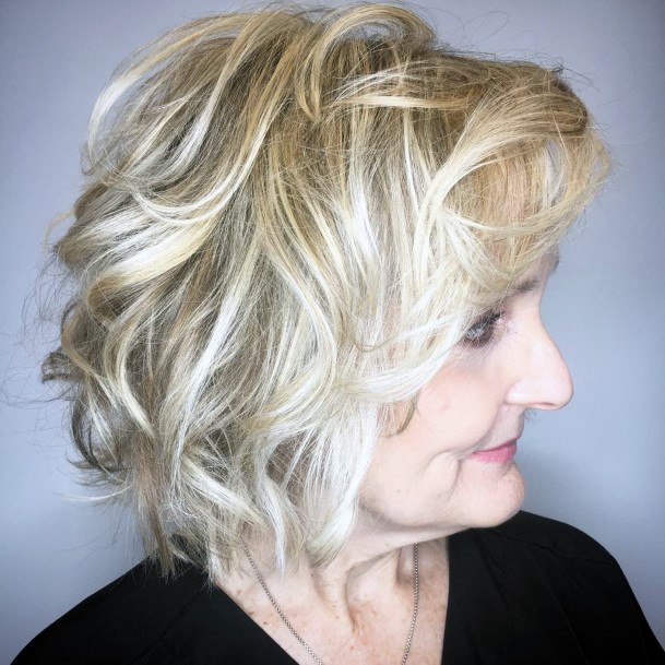 Sexy Blonde Curls Hairstyles For Older Women