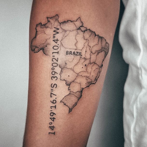 Sexy Coordinates Tattoo Designs For Women