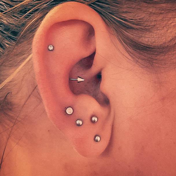 Sexy Cute Constellation Ear Spike Piercing Ideas For Women