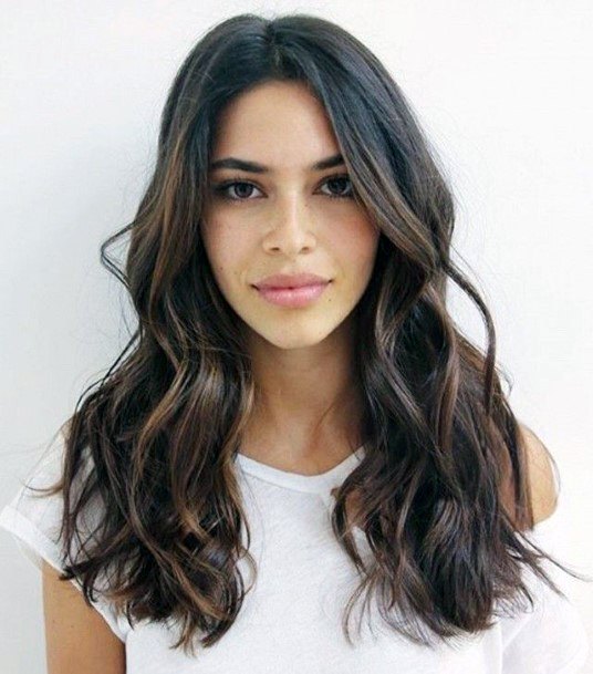 Sexy Dark And Light Brown Layered Bouncy Curls Women’s Hairstyle