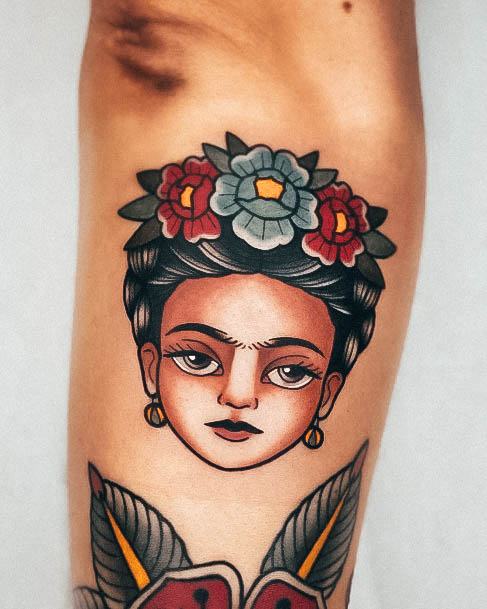 Sexy Frida Tattoo Designs For Women