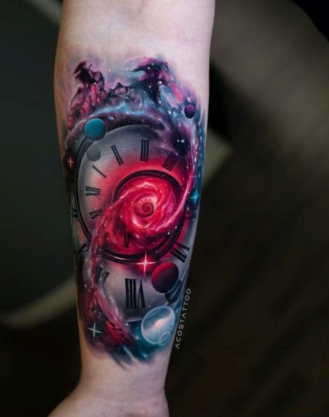 Sexy Galaxy Tattoo Designs For Women