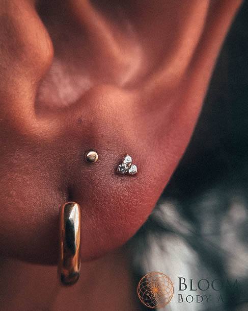 Sexy Gold Silver Constellation Piercing Designs For Women