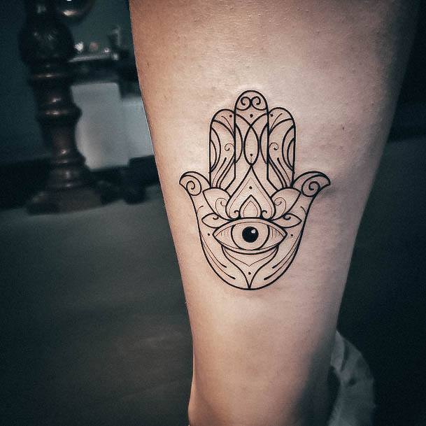 Sexy Hamsa Tattoo Designs For Women