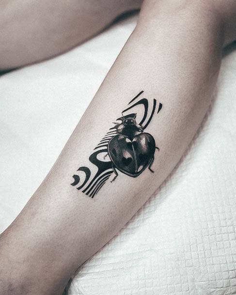 Sexy Ladybug Tattoo Designs For Women