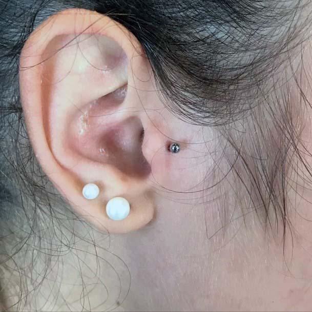 Sexy Large White Silver Balls Body Piercings For Girls