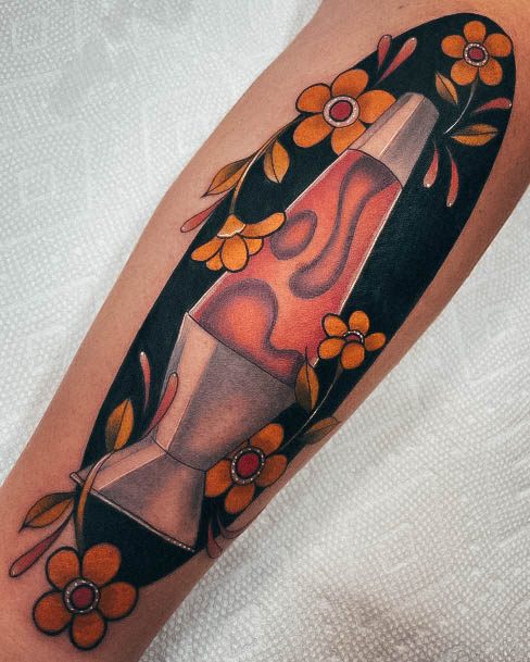 Sexy Lava Lamp Tattoo Designs For Women