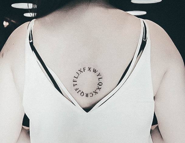 Sexy Lettering Tattoo Designs For Women