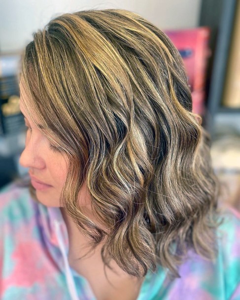 Sexy Light Brown Highlights For Girls Soft Curled Hairstyle Looks