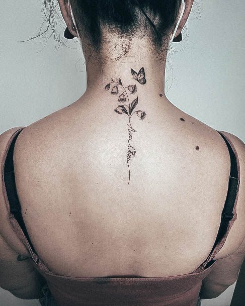 Sexy Lily Of The Valley Tattoo Designs For Women