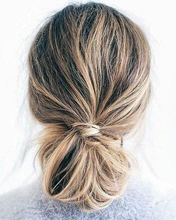 Sexy Long Messy Low Knot Hairstyle For Women Sleek Wrap