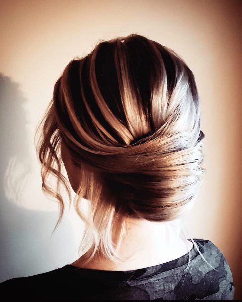 Sexy Loose Highlighted Lower French Twist For Women