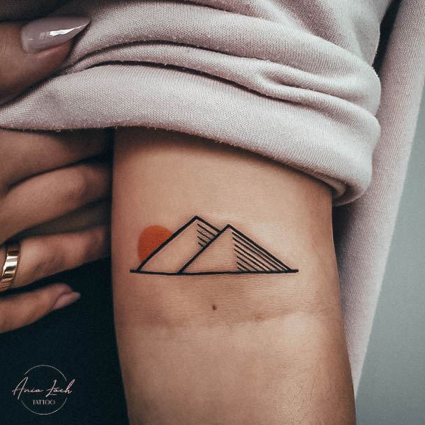 Sexy Mountain Tattoo Designs For Women