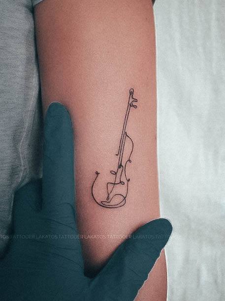 Sexy Music Tattoo Designs For Women