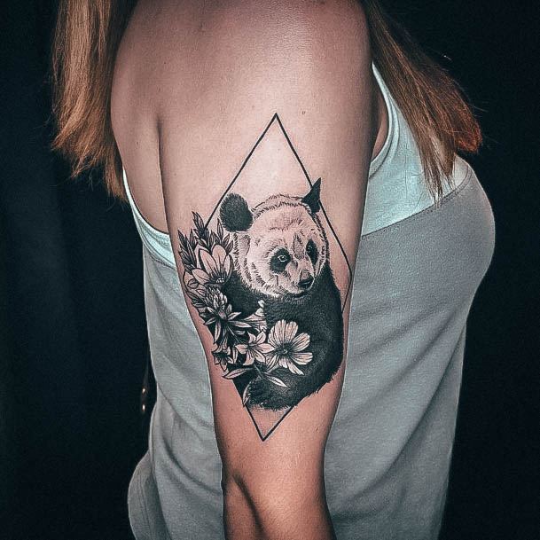 Sexy Panda Tattoo Designs For Women