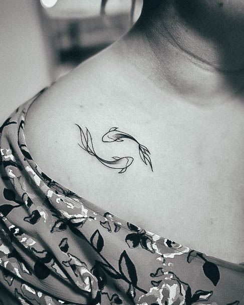 Sexy Pisces Tattoo Designs For Women