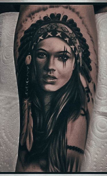 Sexy Portrait Tattoo Designs For Women