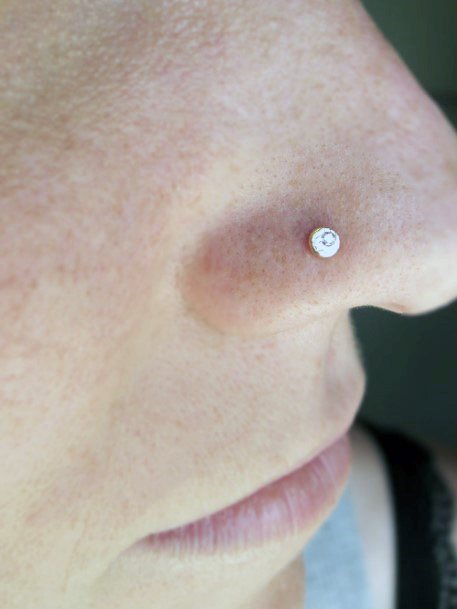 Sexy Solid Silver Nostril Nose Piercing For Girls