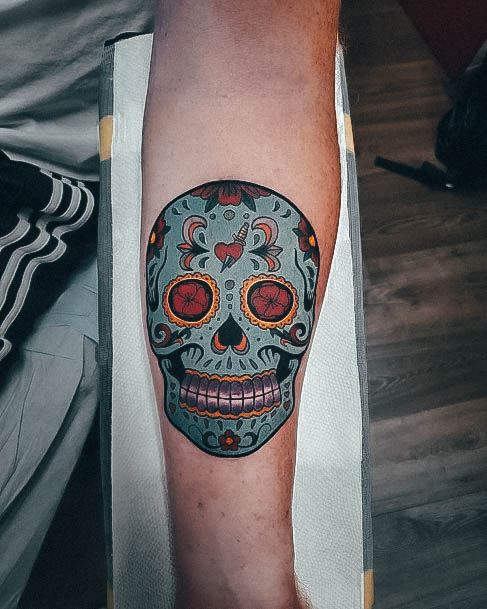 Sexy Sugar Skull Tattoo Designs For Women