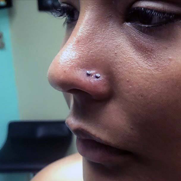 Sexy Trendy Double Nostril Body Piercing Inspiration For Women