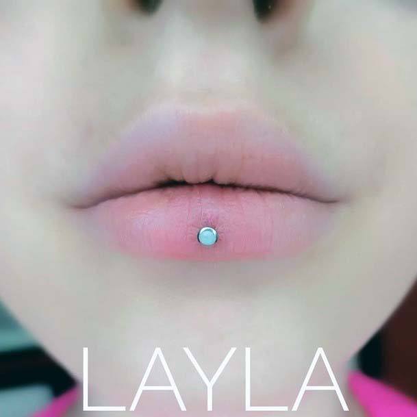 Sexyashley Green Terquoise Lip Body Piercing Ideas For Girls