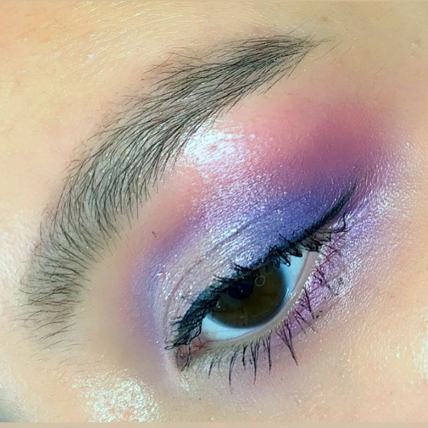 Shaded Purple Pink Eyeshadow Ideas Women