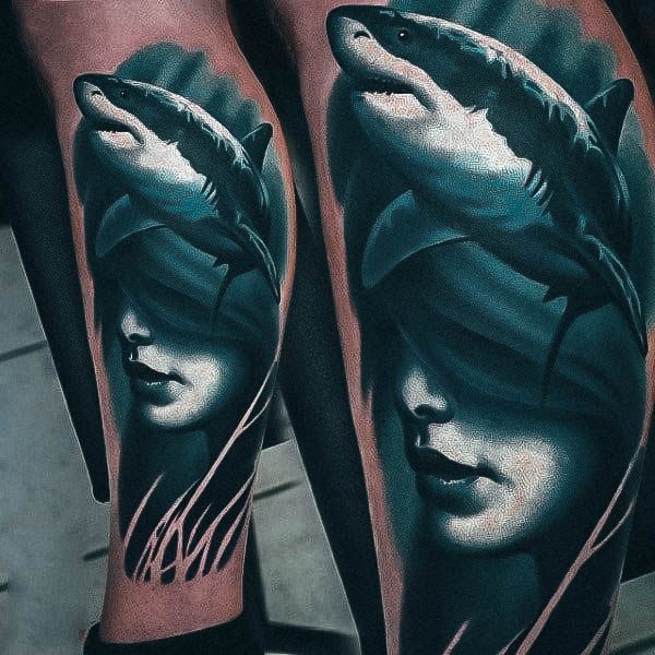 Shark Tattoo Feminine Designs