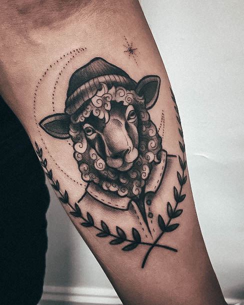 Sheep Tattoos For Girls