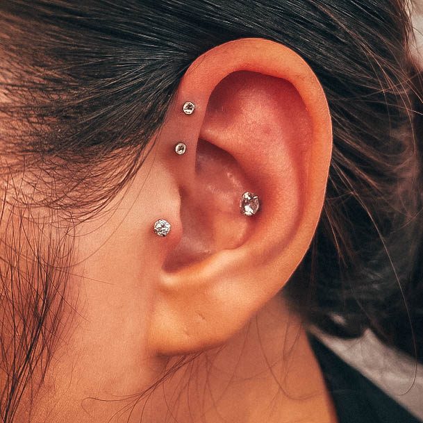 Top 50 Best Cartilage Piercing Ideas For Women - Popular Body Modifications