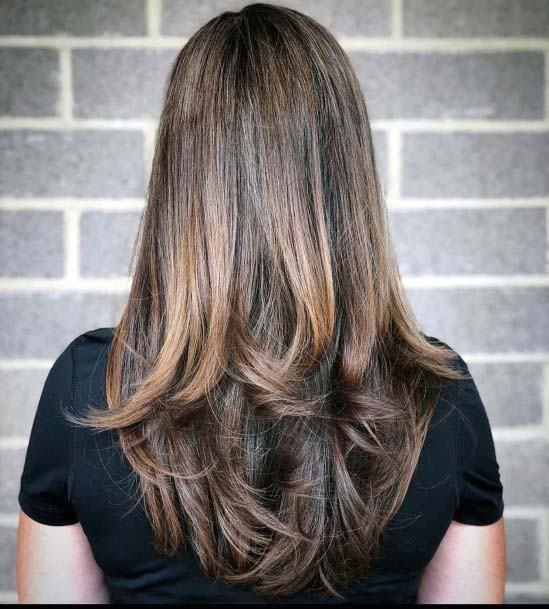 Shiny Smooth Healthy Hair With Long Espresso Brown Hair