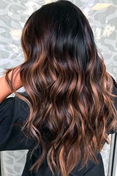 Shiny Thick Hair With Dark Ombre To Slight Auburn Ends