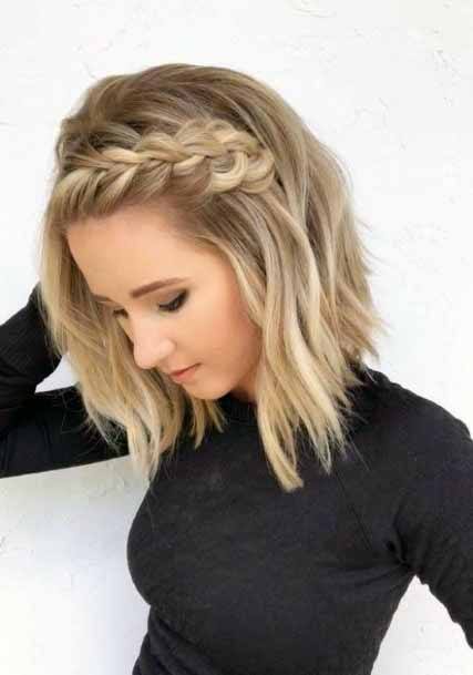 Short Braid Hairstyle Women