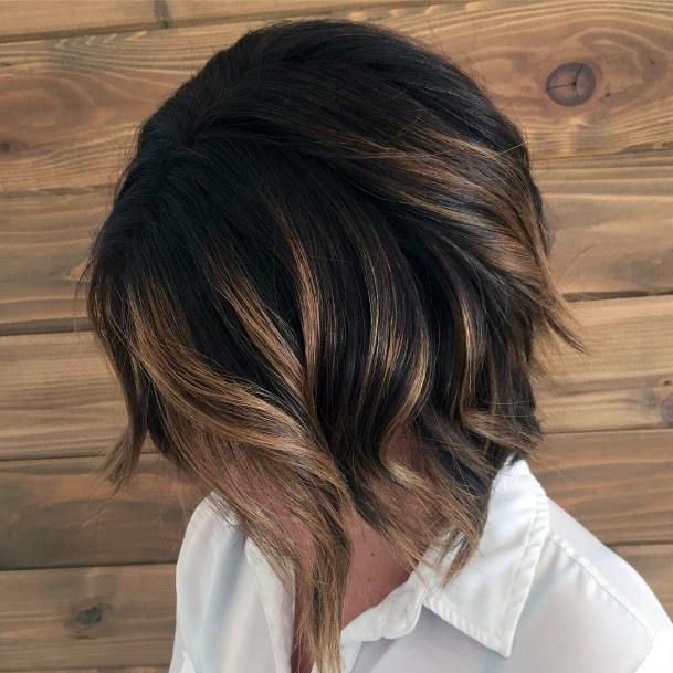 Short Brown Flowing Hairstyle For Women