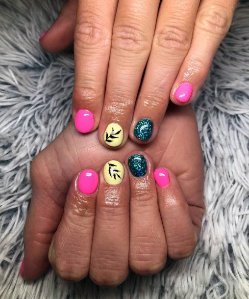 Short Colorful Nail Ideas For Women