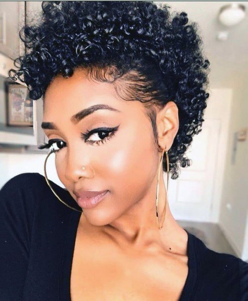 Top 60 Best Short Curly Hairstyles For Black Women - Naturally Cute Ideas