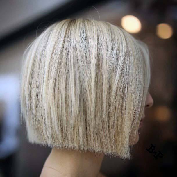 Short Cute Blonde Bob For Women Hassle Free Hair Cut