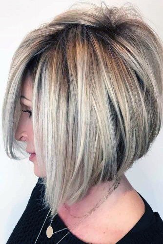 Short Haircuts For Women Over 50 Blonde Thick Bob