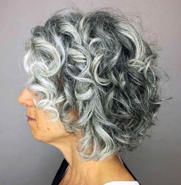 Short Hairstyles For Women Over 60 Bouncy Natural Curls