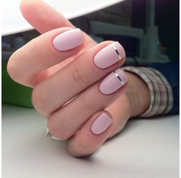 Short Pink Nails For Girls