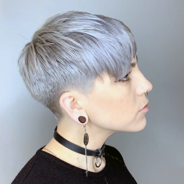 Short Shaved And Sensuous Grey Womens Ideas For Cooler Hairstyles