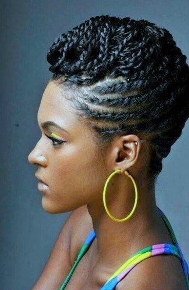 Short Updo Hairstyles For Black Women Beautiful Cornrow Braids