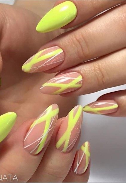 Short Yellow Nail Design Inspiration For Women